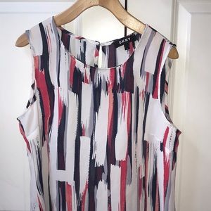 DKNY Patriotic Sleeveless Blouse